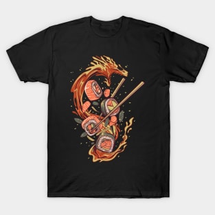 Sushi dragon japanese culture T-Shirt